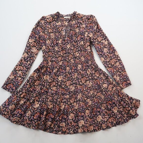 Ulla Johnson Liv Mini Dress Midnight Floral Size 8 - Picture 3 of 10